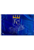 Kansas City Royals 3x5 Grommet Blue Silk Screen Grommet Flag