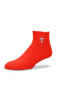 Texas Rangers Womens Sleep Soft Quarter Socks - Red