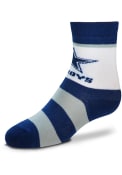 Dallas Cowboys Toddler Rugby Stripe Quarter Socks - Navy Blue