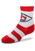 Kansas City Chiefs Baby Rugby Stripe Quarter Socks - Red