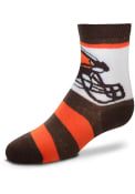 Cleveland Browns Baby Rugby Quarter Socks - Brown
