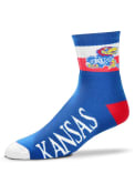 Kansas Jayhawks La Raya Quarter Socks - Blue