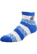 Kansas Jayhawks Womens Stripe Quarter Socks - Blue