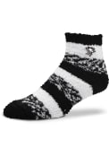 Pittsburgh Penguins Womens Stripe Quarter Socks - Black