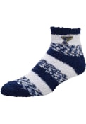 St Louis Blues Womens Stripe Quarter Socks - Navy Blue
