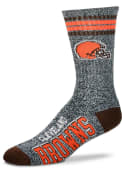 Cleveland Browns Got Marbled Crew Socks - Grey