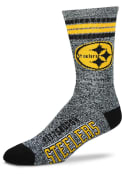 Pittsburgh Steelers Got Marbled Crew Socks - Grey