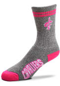 Cleveland Cavaliers Womens Melange Crew Socks - Grey