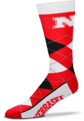 Nebraska Cornhuskers Argyle Argyle Socks - Red