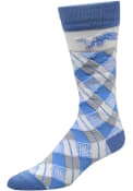 Detroit Lions Plaid Argyle Socks - Blue