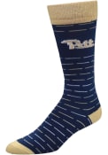 Pitt Panthers Dash Stripe Dress Socks - Blue