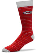 Kansas City Chiefs Dash Stripe Dress Socks - Red