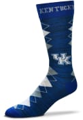 Kentucky Wildcats Fan Nation Argyle Socks - Blue