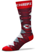 Kansas City Chiefs Fan Nation Argyle Socks - Red