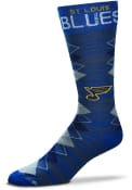 St Louis Blues Fan Nation Argyle Socks - Blue