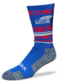 Kansas Jayhawks SW Blanket Crew Socks - Blue