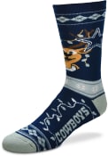 Dallas Cowboys 2019 Ugly Sweater Crew Socks - Navy Blue