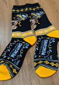 Pittsburgh Penguins 2019 Ugly Sweater Crew Socks - Yellow