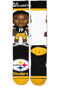 JuJu Smith-Schuster Pittsburgh Steelers For Barefeet Originals #Player Crew Socks - Yellow