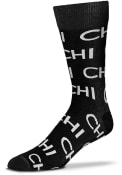 Chicago Chi Allover Dress Socks - Black