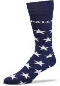 Dallas Ft Worth Stars Allover Dress Socks - Navy Blue