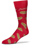 Detroit Coney Dogs Allover Dress Socks - Red