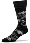Texas Armadillo Allover Dress Socks - Black