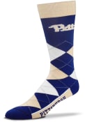 Pitt Panthers Team Logo Argyle Socks - Blue