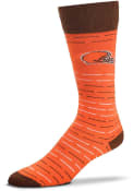 Cleveland Browns Dash Stripe Dress Socks - Orange