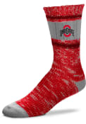 Ohio State Buckeyes Womens Alpine Stripes Crew Socks - Red