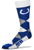 Indianapolis Colts Team Logo Argyle Socks - Blue