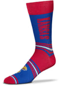 Kansas Jayhawks Go Team Dress Socks - Blue