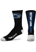 Penn State Nittany Lions Jump Key Black Crew Socks - Black