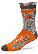 Cleveland Browns Retro Duece Crew Socks - Brown