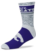 Purple K-State Wildcats Double Duece Mens Crew Socks