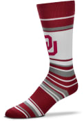 Oklahoma Sooners Mas Stripe Dress Socks - Red