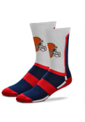 Cleveland Browns Patriotic Crew Socks - Navy Blue
