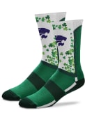 Green K-State Wildcats St Pattys Day Mens Crew Socks