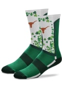 Texas Longhorns St Pattys Day Crew Socks - Green