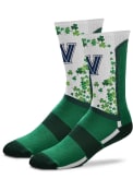 Villanova Wildcats St Pattys Day Crew Socks - Green