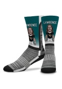 Trevor Lawrence Jacksonville Jaguars For Barefeet Originals MVP V-Curve Crew Socks - Teal