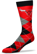 Chicago Bulls Argyle Lineup Argyle Socks - Red