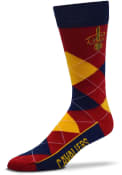 Cleveland Cavaliers Argyle Lineup Argyle Socks - Maroon