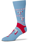 Texas Rangers End to End Dress Socks - Light Blue