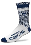 Penn State Nittany Lions Retro Duece Crew Socks - Blue