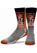 Oklahoma State Cowboys Youth Mascot Crew Socks - Orange