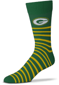 Green Bay Packers Thin Stripes Custom Dress Socks -