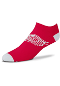Detroit Red Wings Big Logo No Show Socks - Red