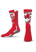 Kansas City Chiefs Youth Zoom Crew Socks - Red