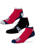 St Louis Cardinals Flash No Show Socks - Red